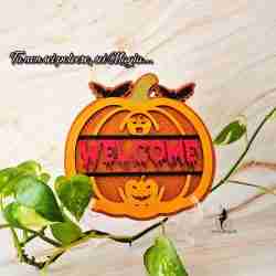 Targa Decorativa Zucca Welcome